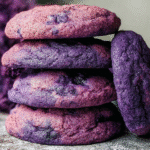 Gluten-Free Purple Blueberry Cookies For Spring Desserts