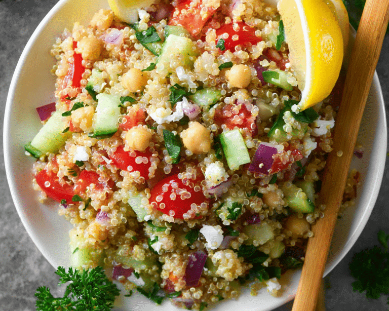 Gluten-Free Quinoa Salad with Lemon Vinaigrette For Spring