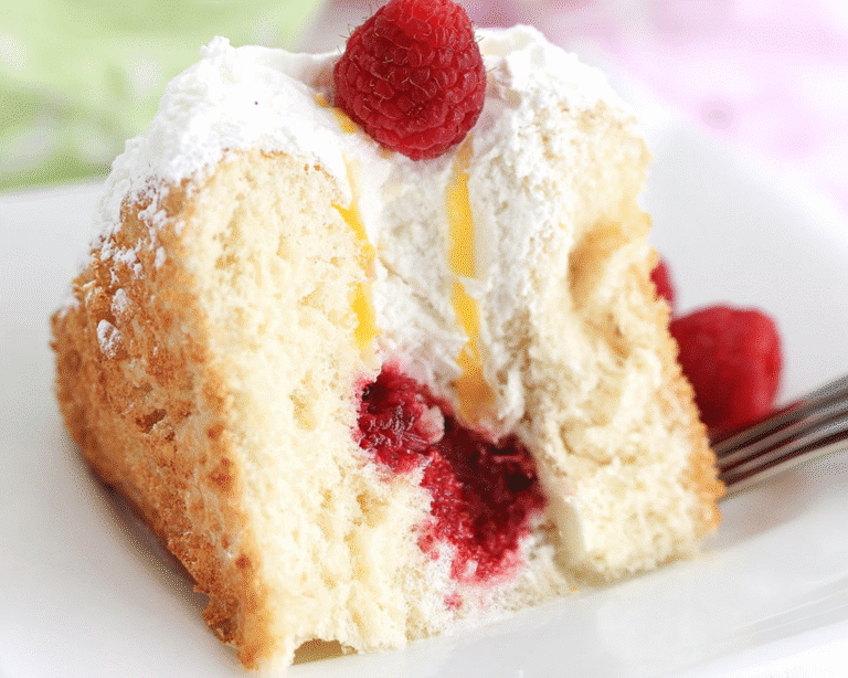 Gluten-Free Raspberry Angel Food Cake
