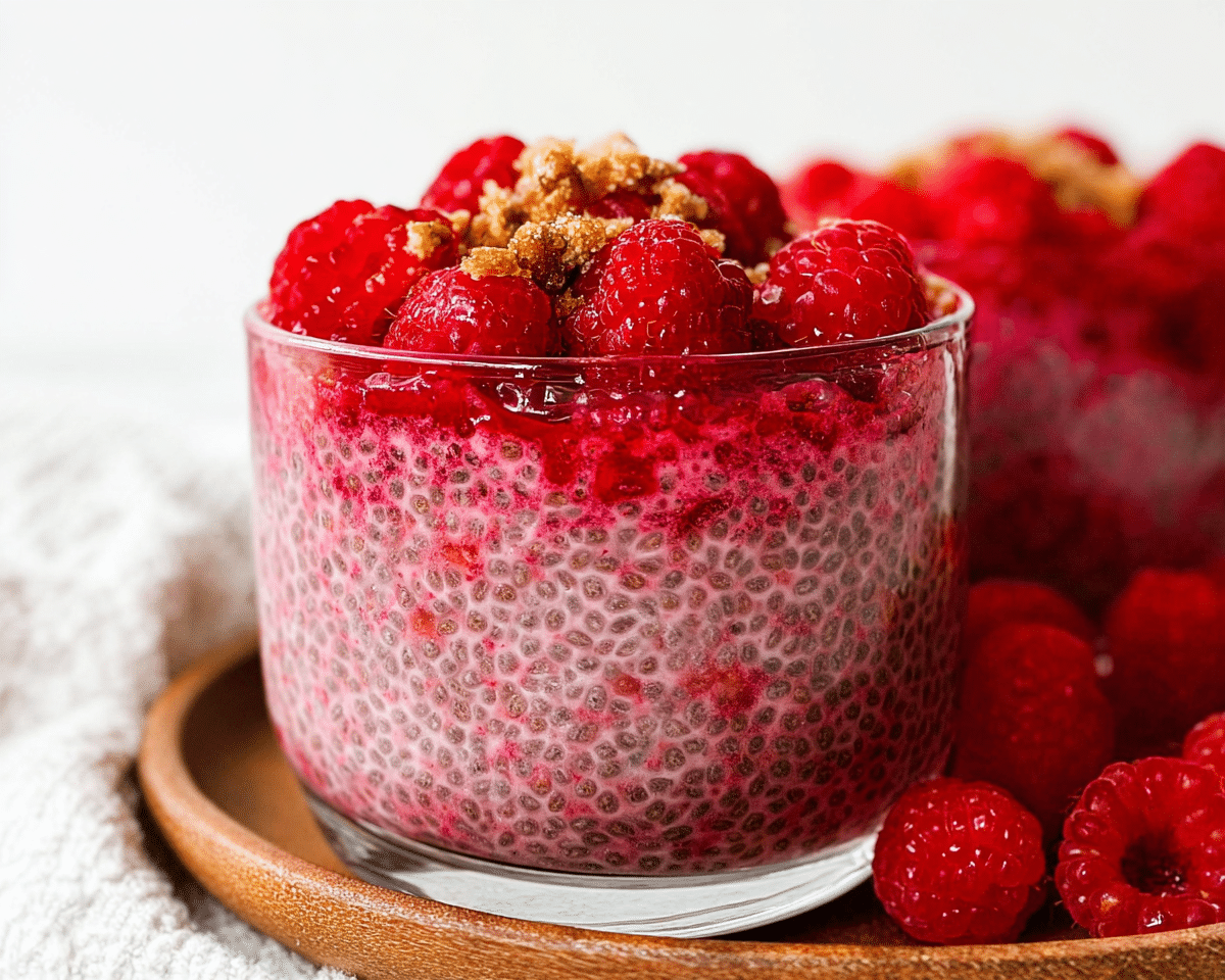 Gluten-Free Raspberry Chia Seed Pudding