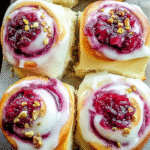 Gluten-Free Raspberry and Rose Cheesecake Buns
