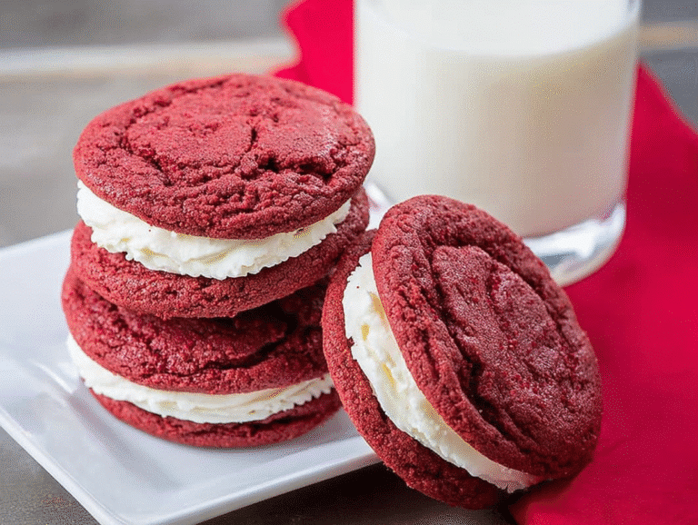 Gluten-Free Red Velvet Cookie Sandwiches