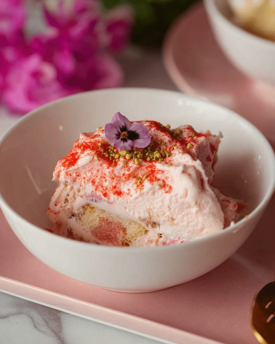 Gluten-Free Rose Tiramisu (No Raw Eggs)