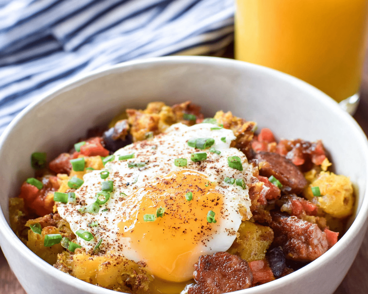 Gluten-Free Sausage and Potato Breakfast Bowls For Spring