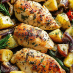 Gluten-Free Sheet Pan Garlic Butter Chicken and Veggies For Spring Dinner