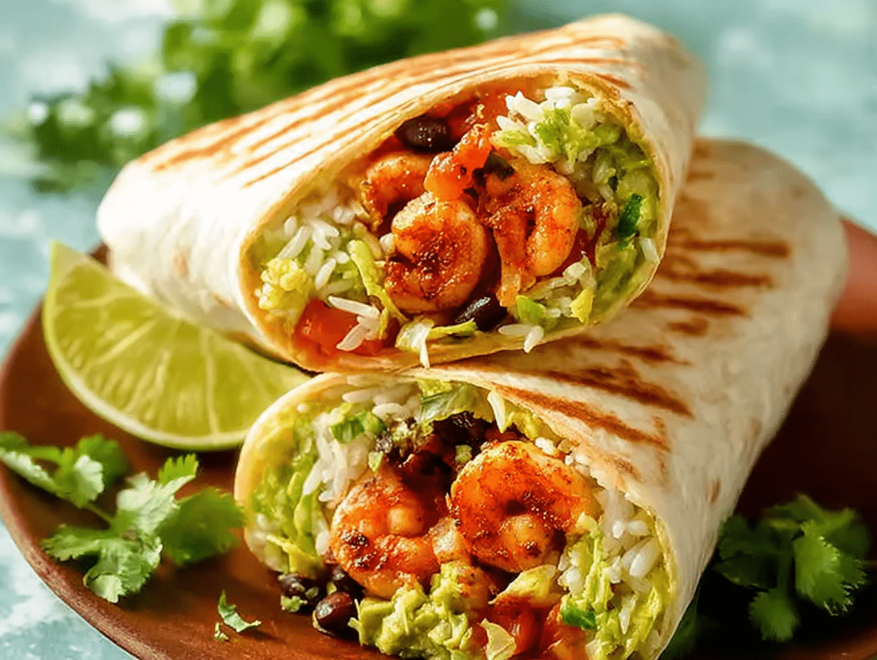 Gluten-Free Shrimp Burritos