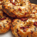 Gluten-Free Sourdough Sun Dried Tomato Bagels with Herbs and Cheese For Spring