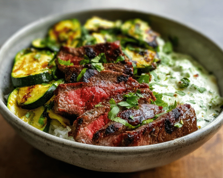 Gluten-Free Steak Zucchini Bowl