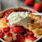 Gluten-Free Strawberry Cheesecake Dump Cake