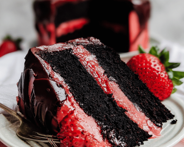Gluten-Free Strawberry Chocolate Cake