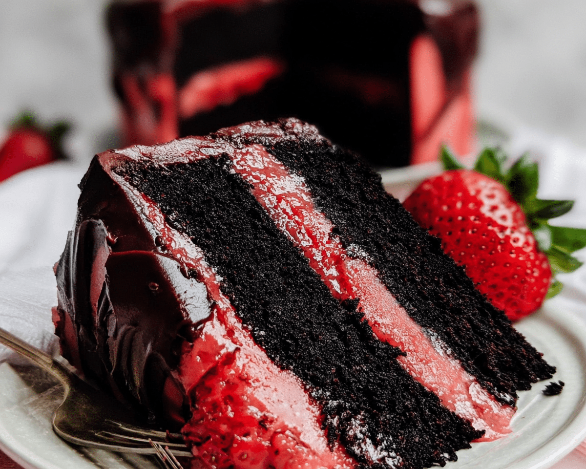 Gluten-Free Strawberry Chocolate Cake
