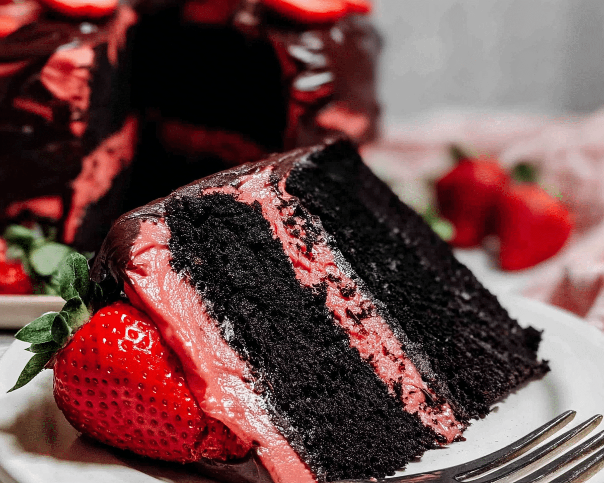 Gluten-Free Strawberry Chocolate Cake