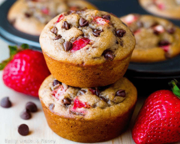 Gluten-Free Strawberry Chocolate Chip Muffins For Spring