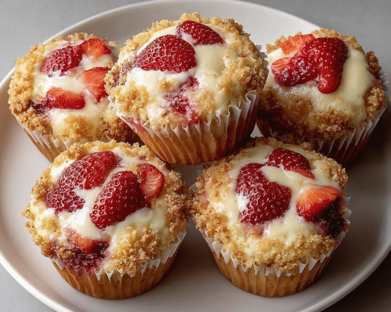 Gluten-Free Strawberry Cream Cheese Muffins