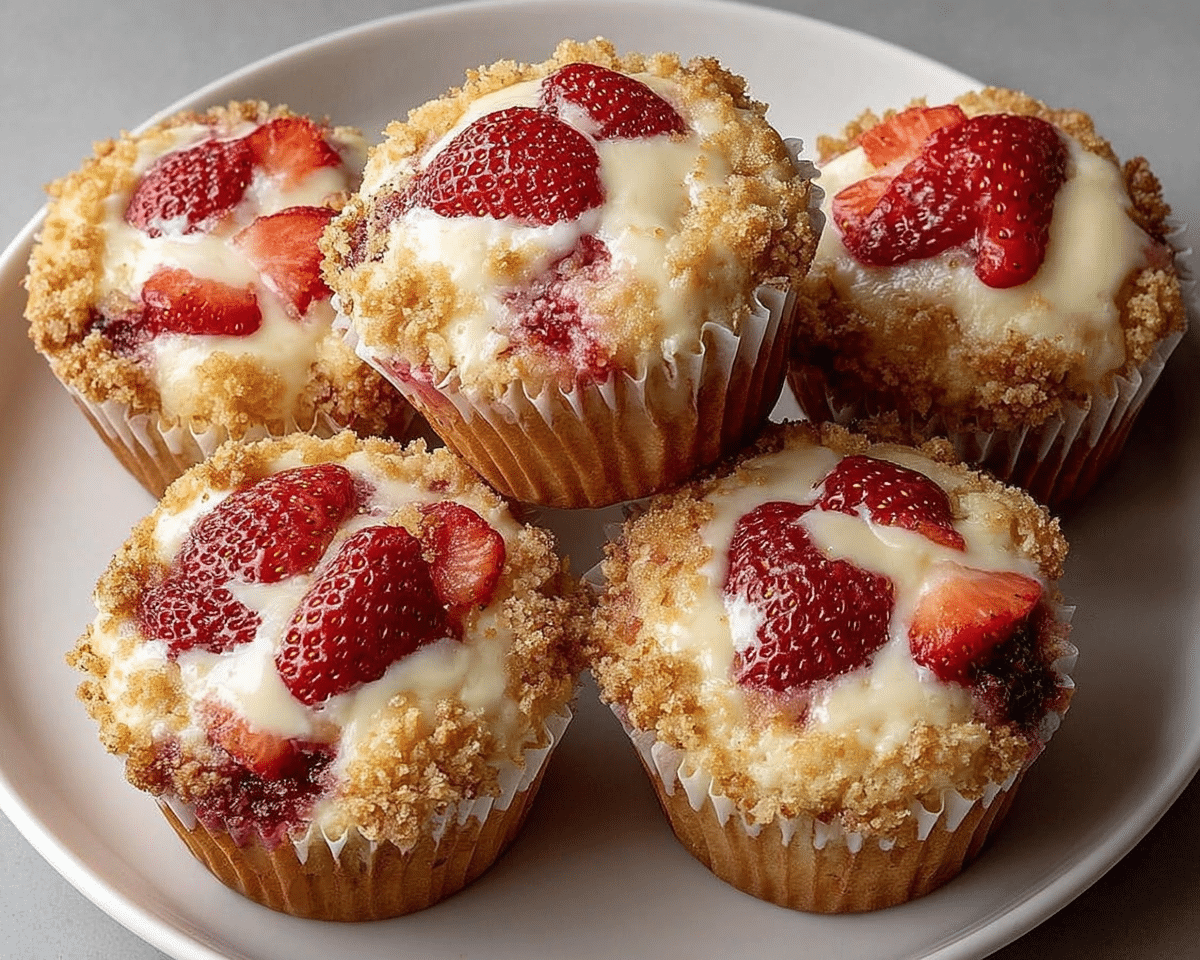 Gluten-Free Strawberry Cream Cheese Muffins