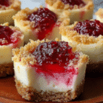 Gluten-Free Strawberry Crunch Cheesecake Bites