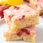 Gluten-Free Strawberry Lemon Blondies For Spring Desserts