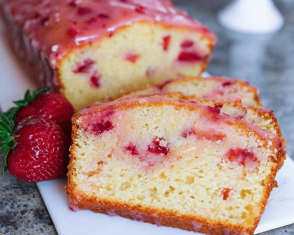 Gluten-Free Strawberry Pound Cake For Spring Desserts
