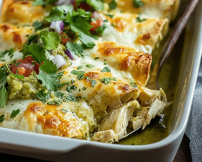 Gluten-Free Tomatillo Chicken Thigh Enchiladas For Spring