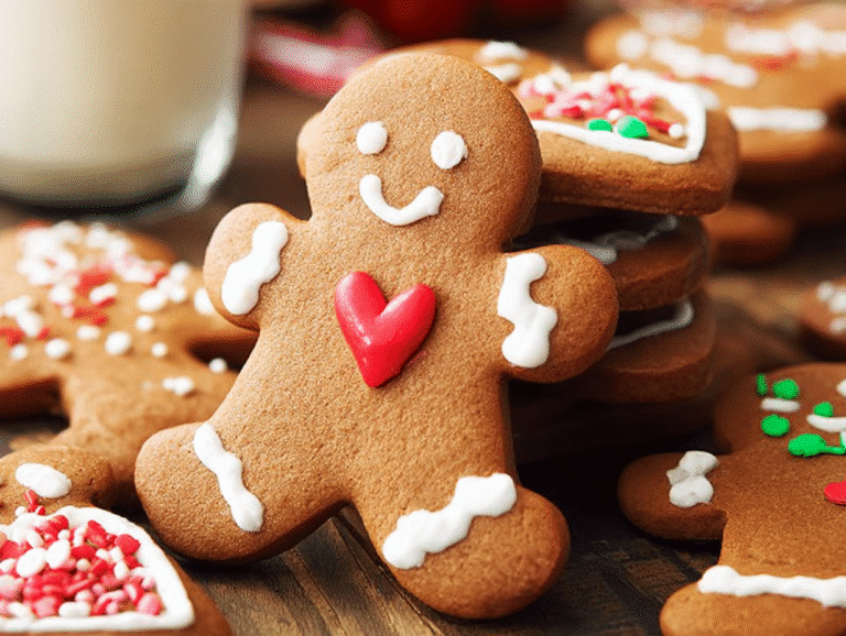 Gluten-Free Valentine's Day Gingerbread Cookies