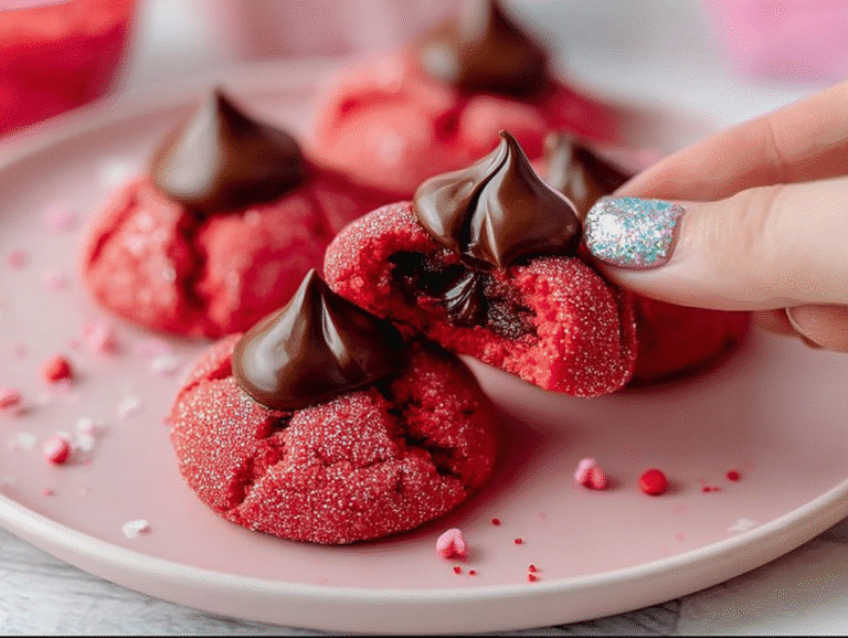 Gluten-Free Valentine’s Day Hershey Kiss Cookies