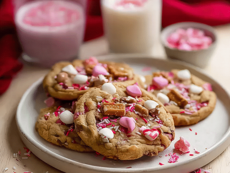 Gluten-Free Valentine’s Day Kitchen Sink Cookies