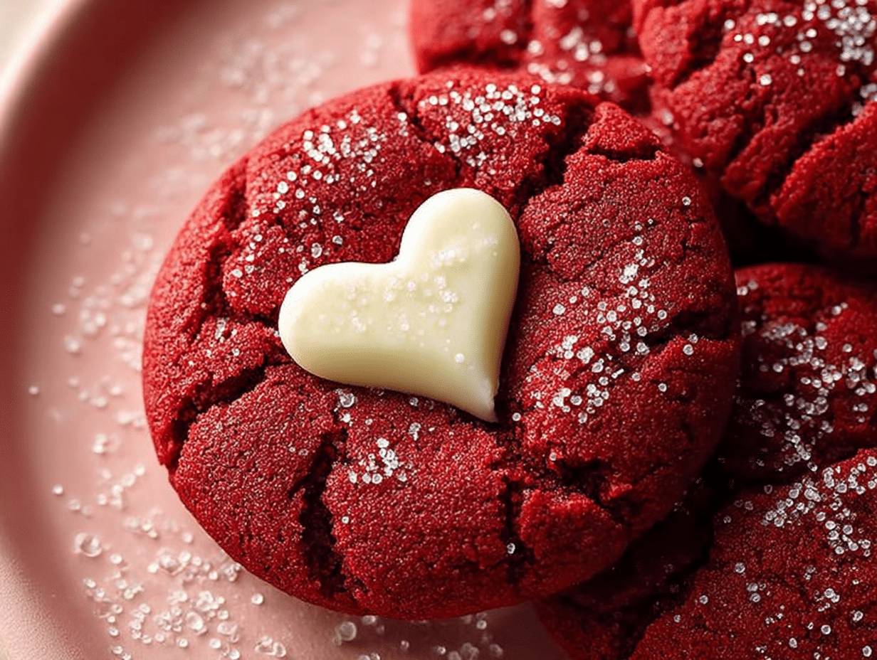 Gluten-Free Valentine's Day Red Velvet Cookies
