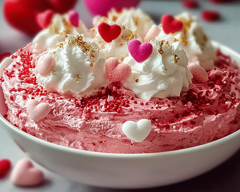 Gluten-Free Valentine’s Day Strawberry Cake Mix Fluff For Spring