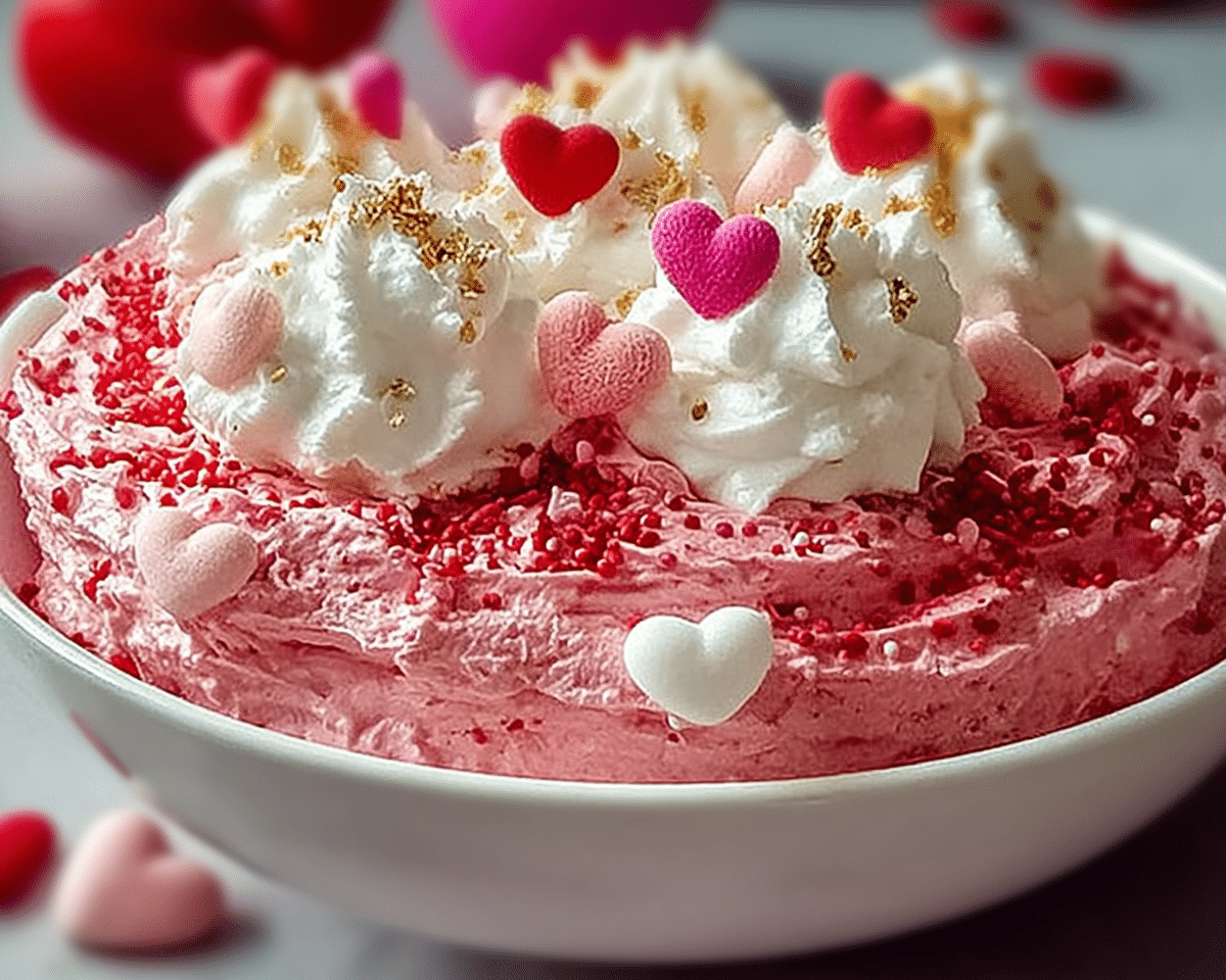 Gluten-Free Valentine’s Day Strawberry Cake Mix Fluff For Spring