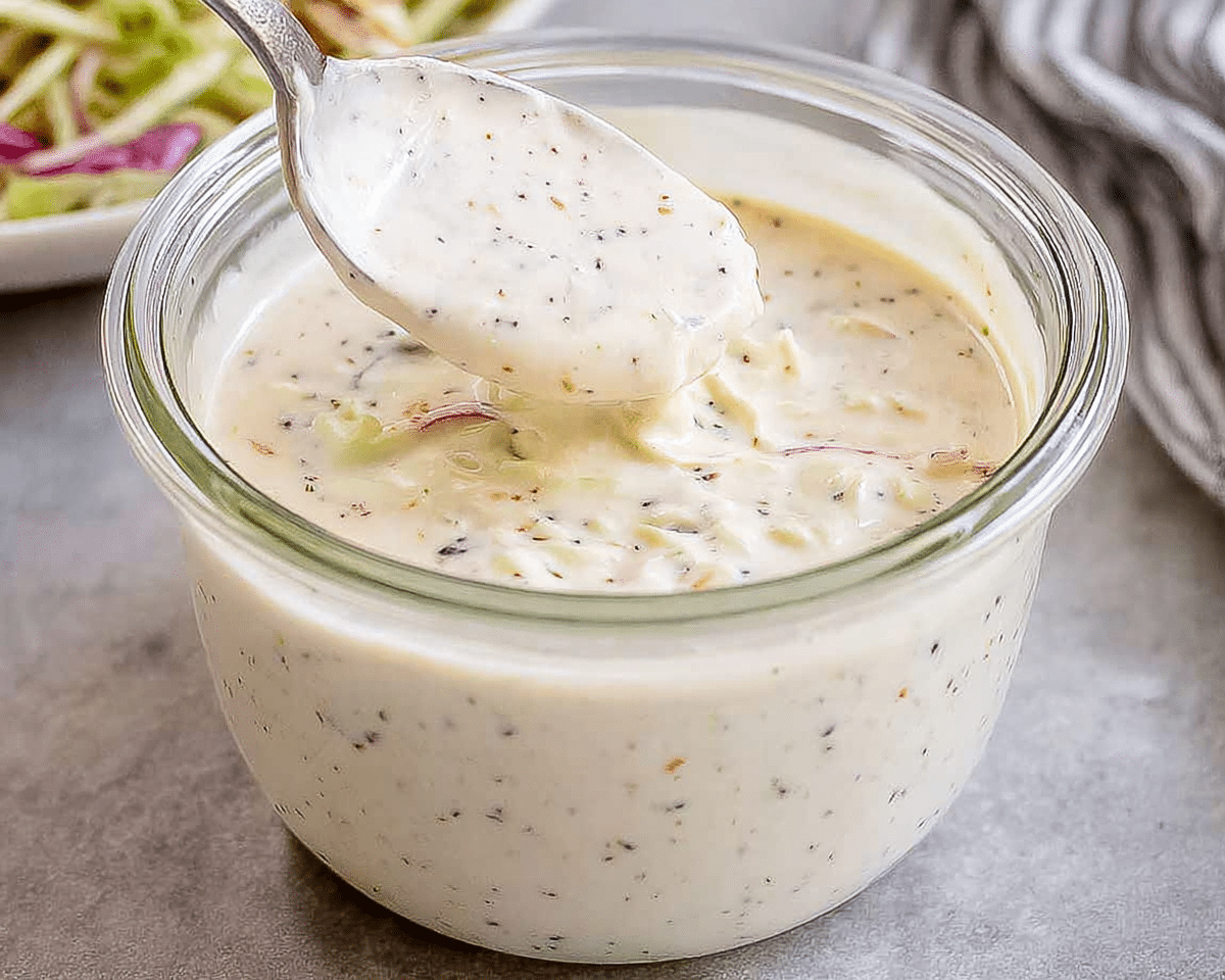 Gluten-Free Vegan Coleslaw Dressing For Spring