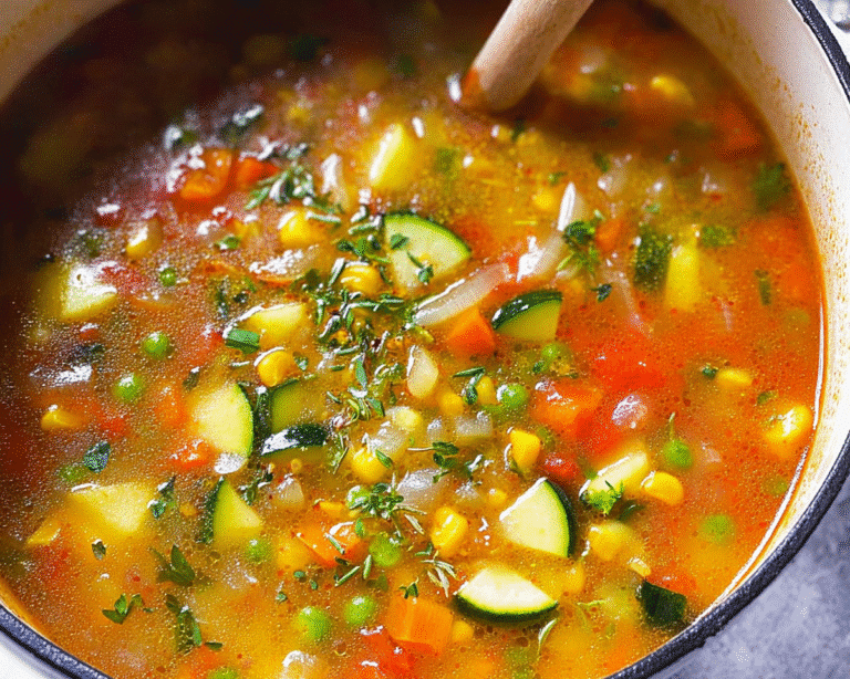 Gluten-Free Vegetable Soup For Spring Dinner