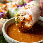 Gluten-Free Vietnamese Summer Rolls with Chicken For Spring Dinner