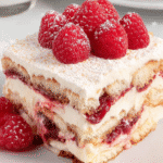 Gluten-Free White Chocolate Raspberry Tiramisu