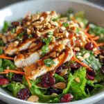 Gluten-Free Zesty Asian Chicken Cranberry Salad