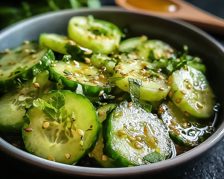 Gluten-Free Zesty Honey-Lime Cucumber Salad