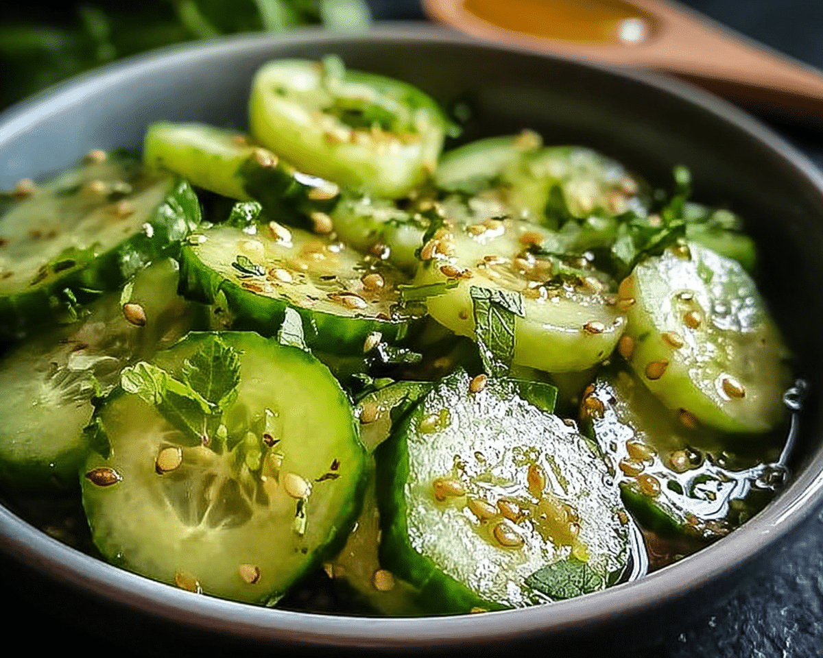 Gluten-Free Zesty Honey-Lime Cucumber Salad