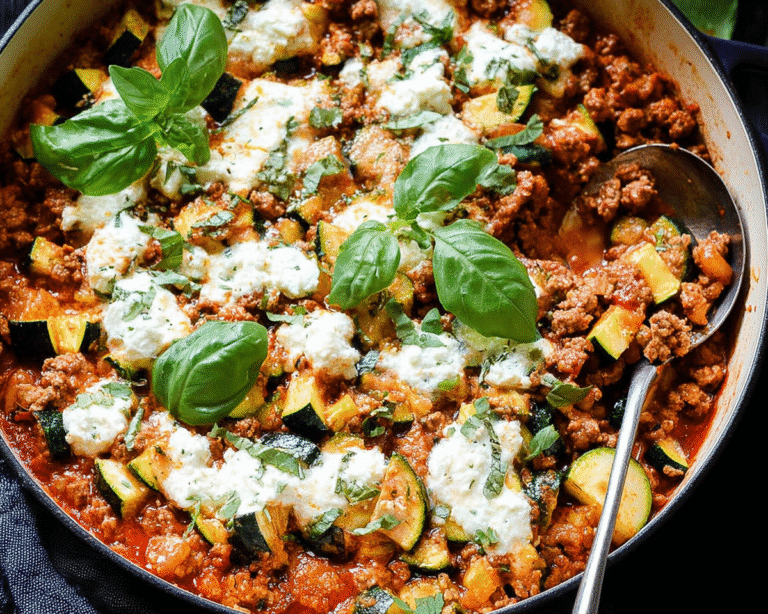 Gluten-Free Zucchini and Ground Turkey Casserole For Spring