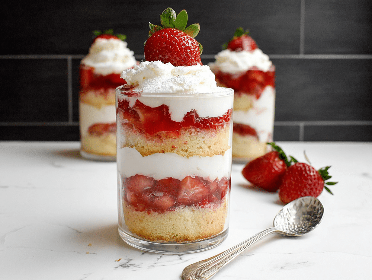 Strawberry Shortcake Trifles