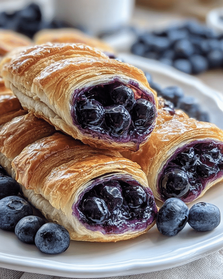 Gluten-Free Blueberry Cream Cheese Puff Pastry