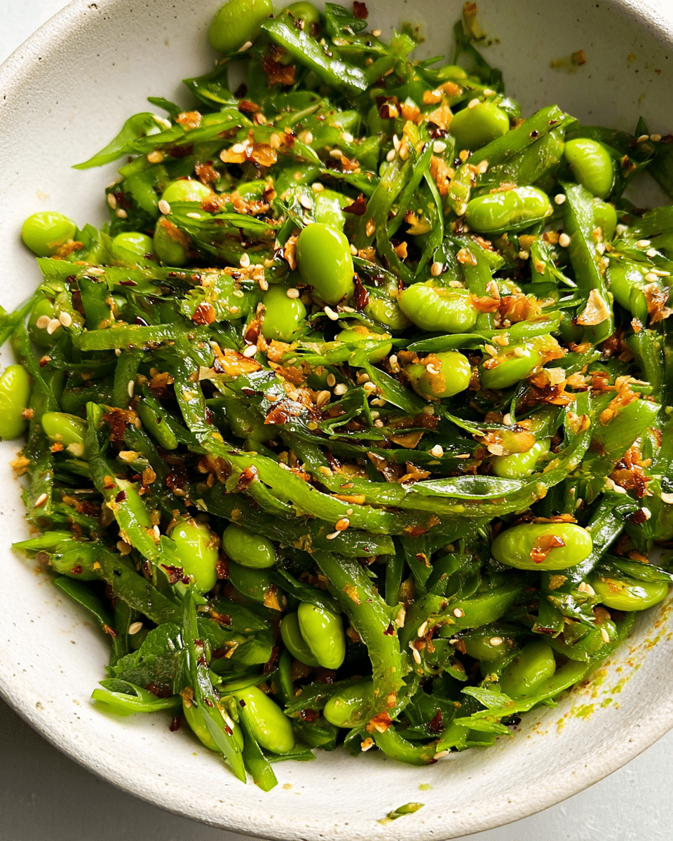 Gluten-Free Chili Crisp Snap Pea Salad