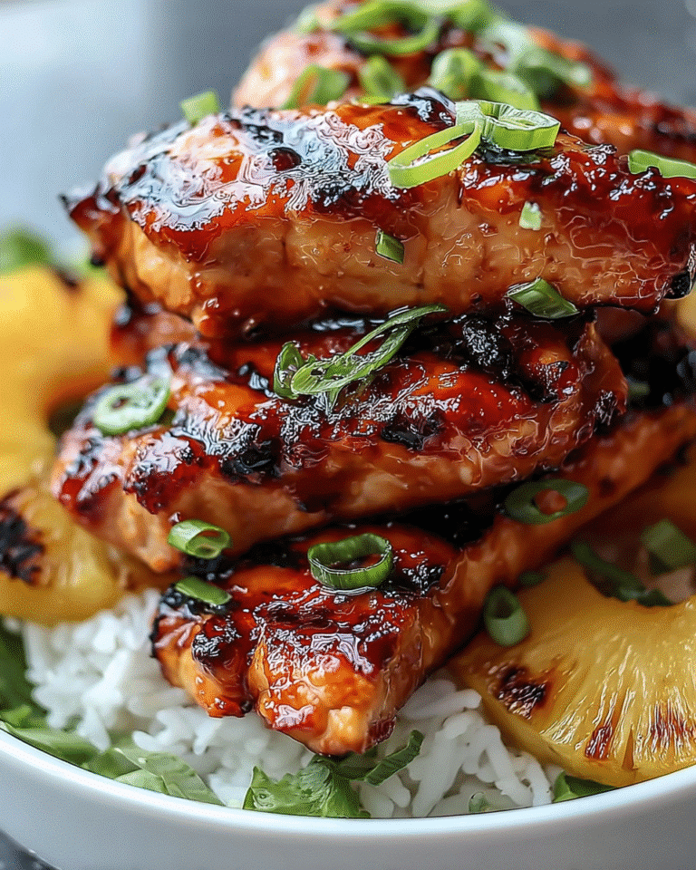 Gluten-Free Hawaiian Flip Flip Chicken Stack