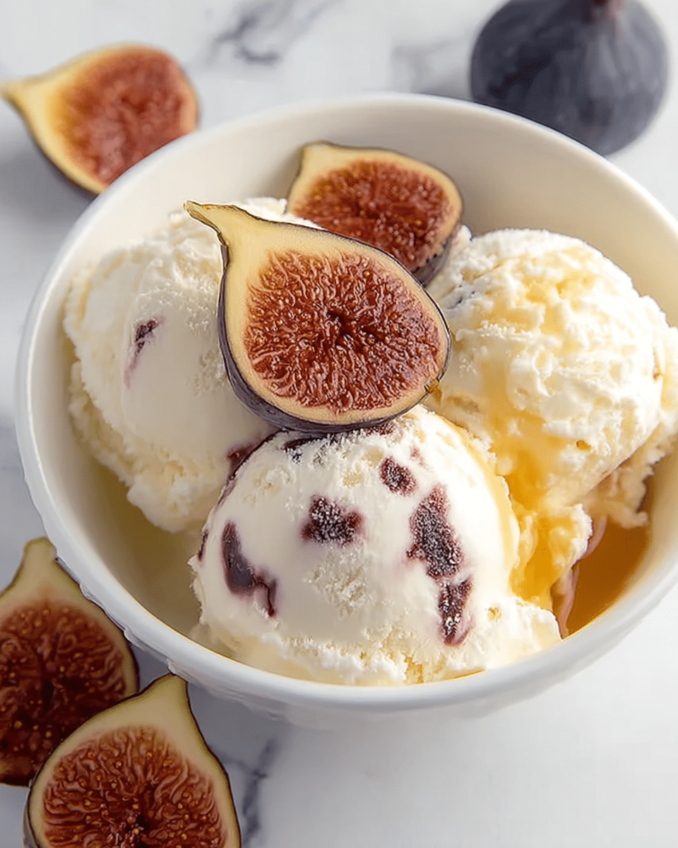 Gluten-Free Luscious Fig and Ricotta Ice Cream