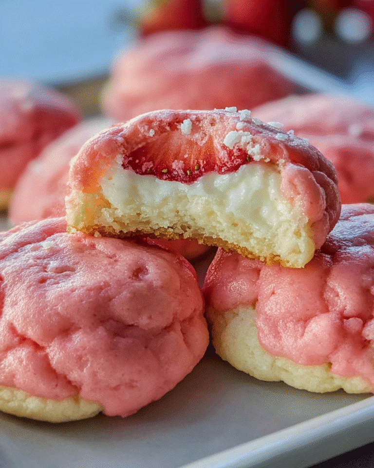 Gluten-Free Pink Strawberry Cheesecake Cookies