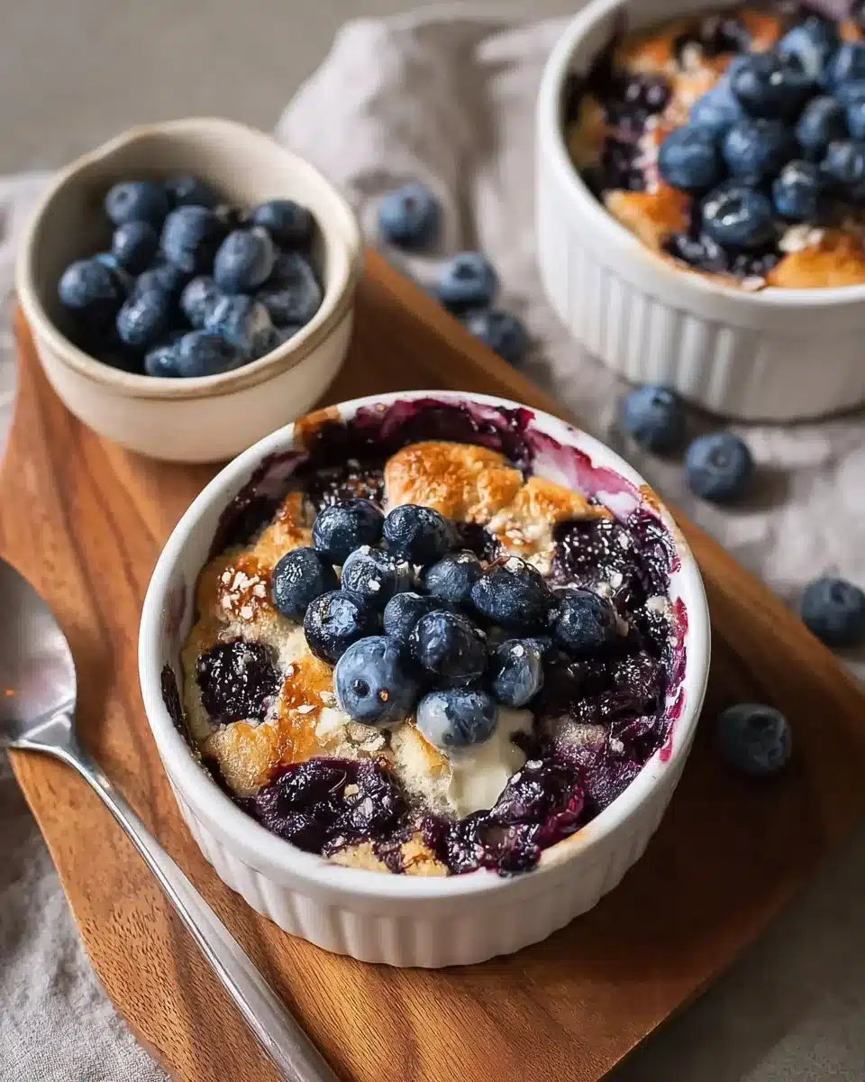 Baked Blueberry Cottage Cheese Breakfast Bowls