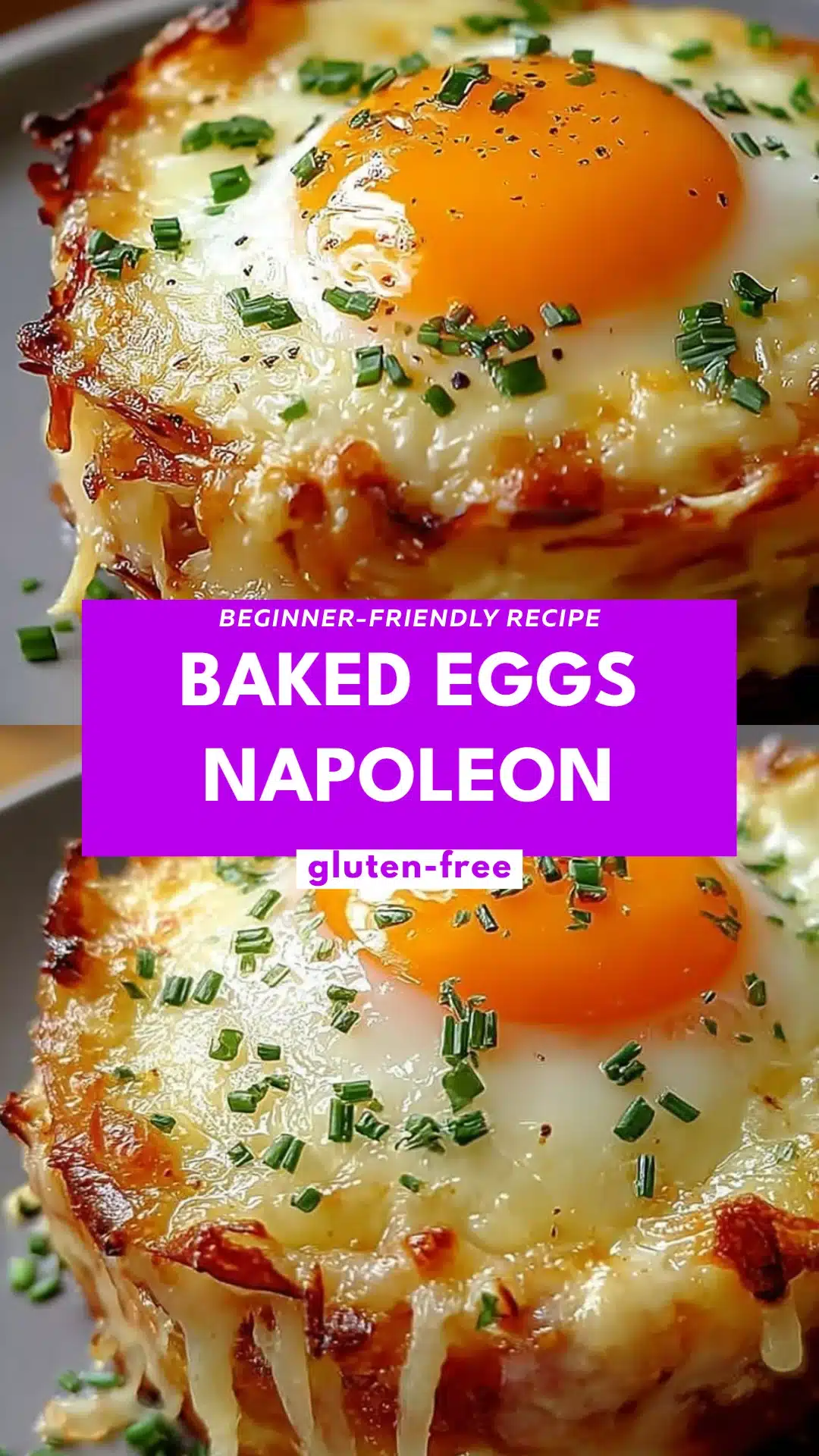 Baked Eggs Napoleon