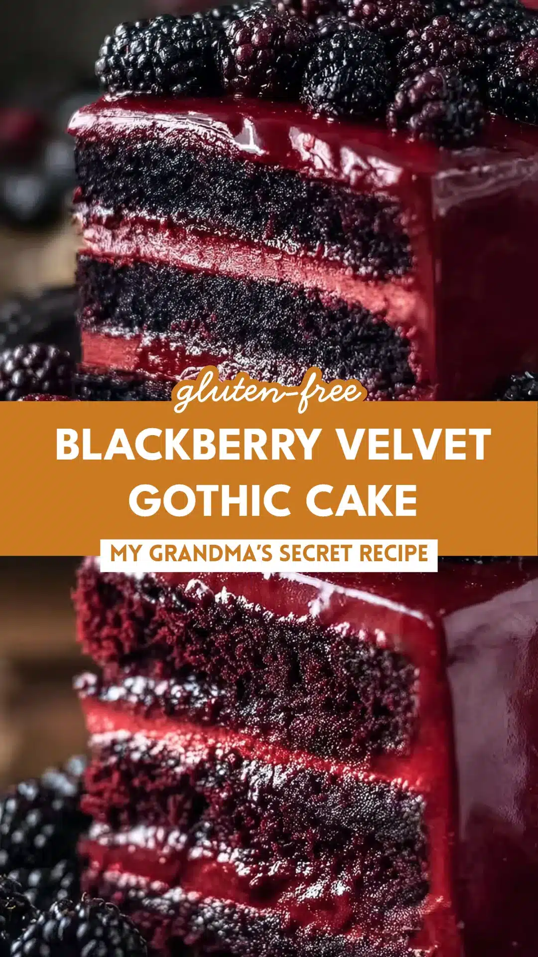 Blackberry Velvet Gothic Cake