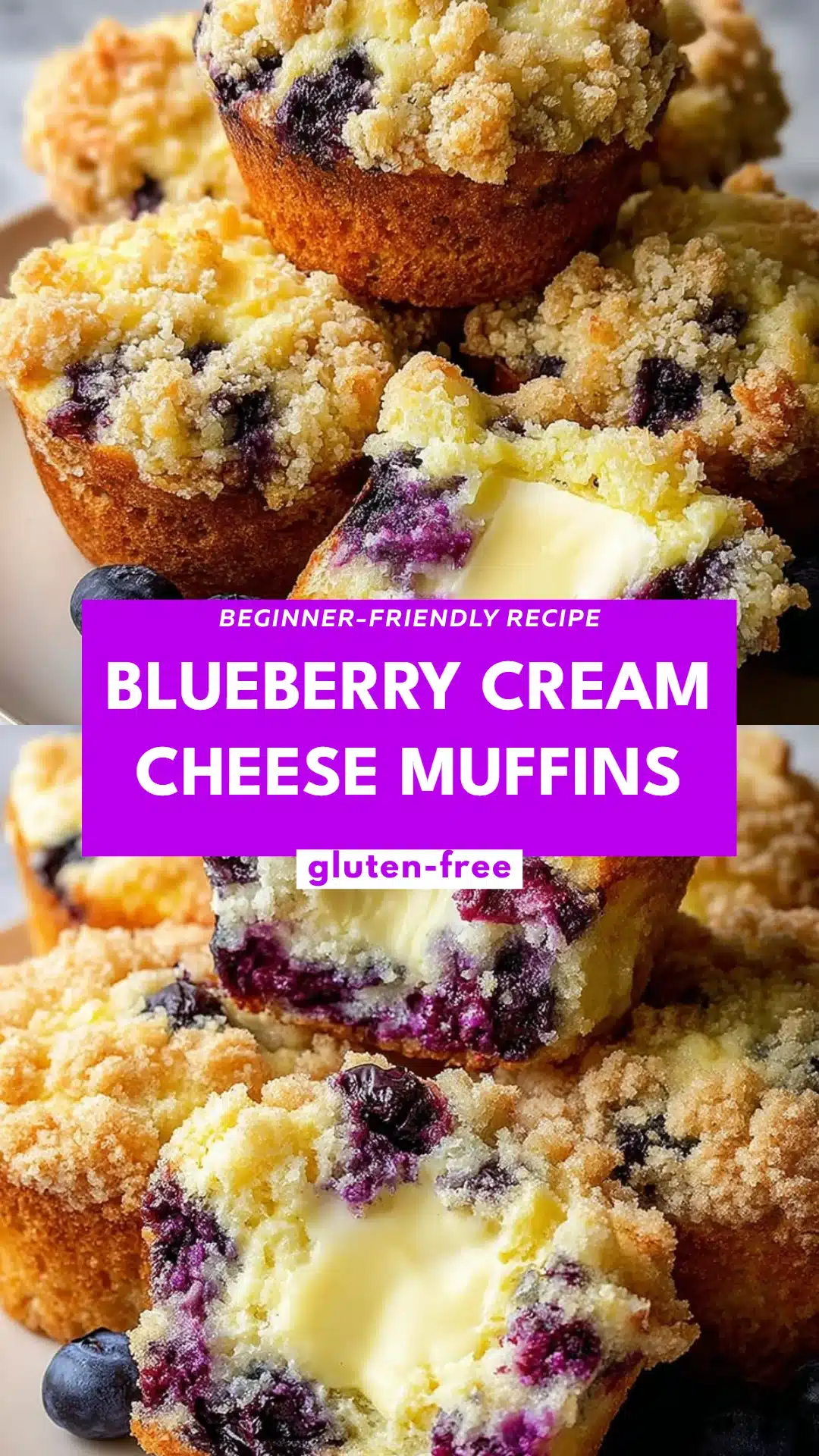 Blueberry Cream Cheese Muffins