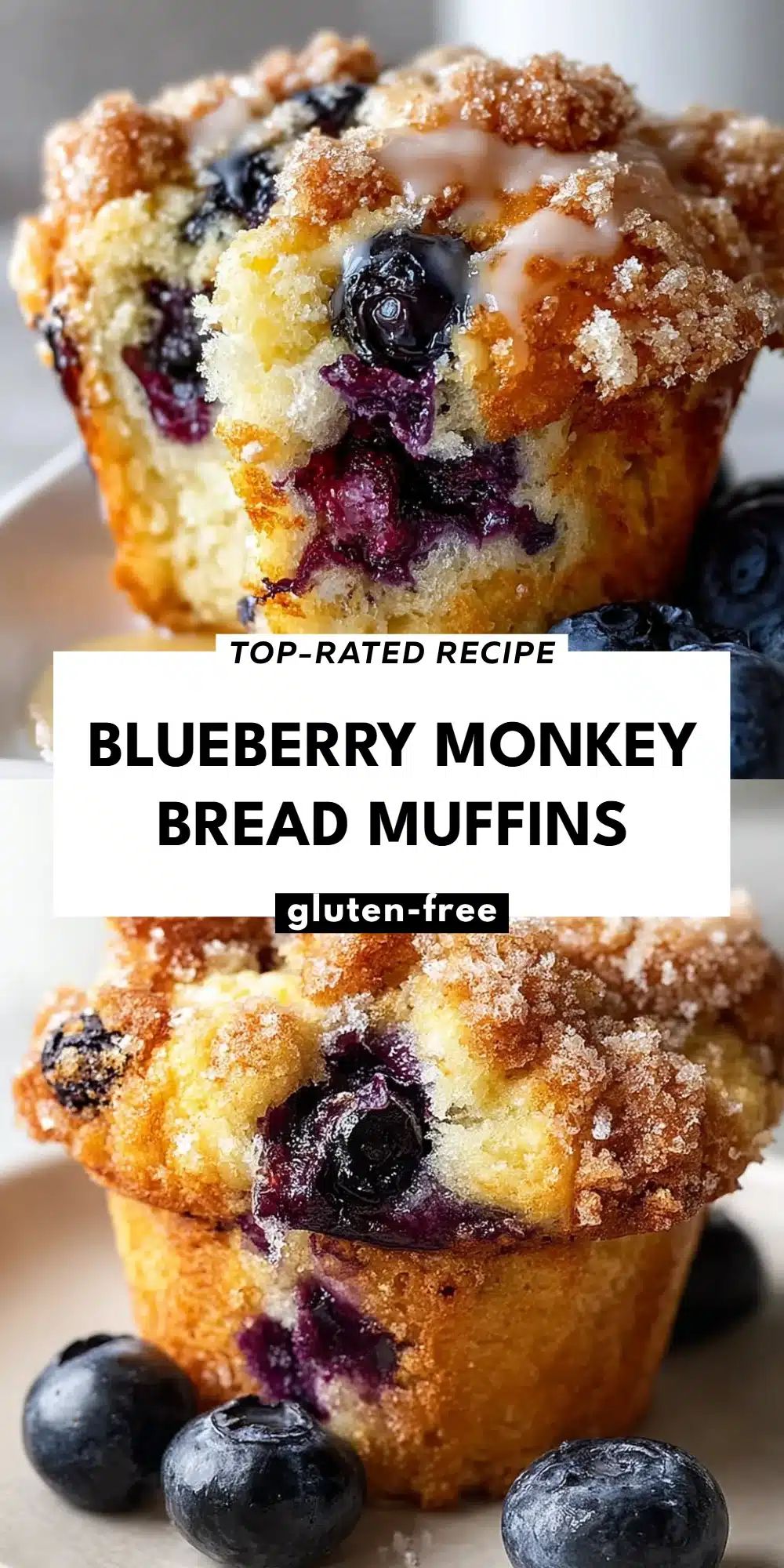 Blueberry Monkey Bread Muffins