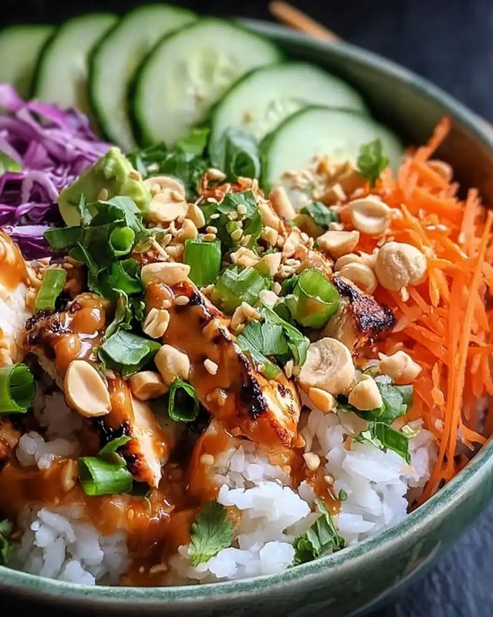 Buddha Bowl with Thai Peanut Sauce