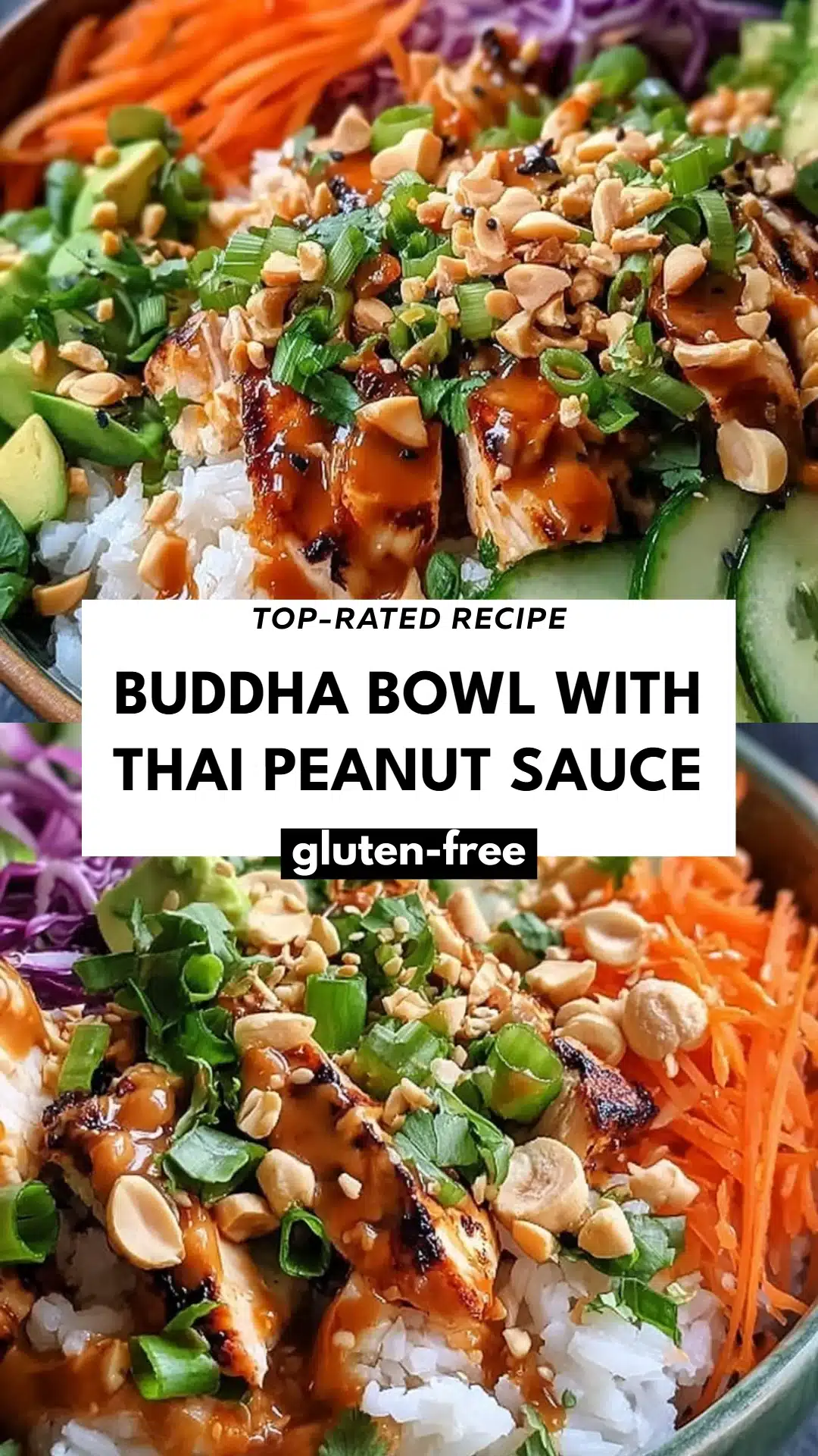 Buddha Bowl with Thai Peanut Sauce